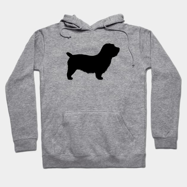 Glen of Imaal Terrier Silhouette Hoodie by Coffee Squirrel